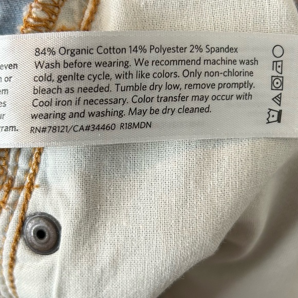 EILEEN FISHER Step Hem Organic Cotton Jeans - Picture 6 of 7